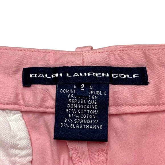 Ralph‎ Lauren Golf Pink Cotton Blend Straight Leg Ankle Pant - Picture 9 of 13